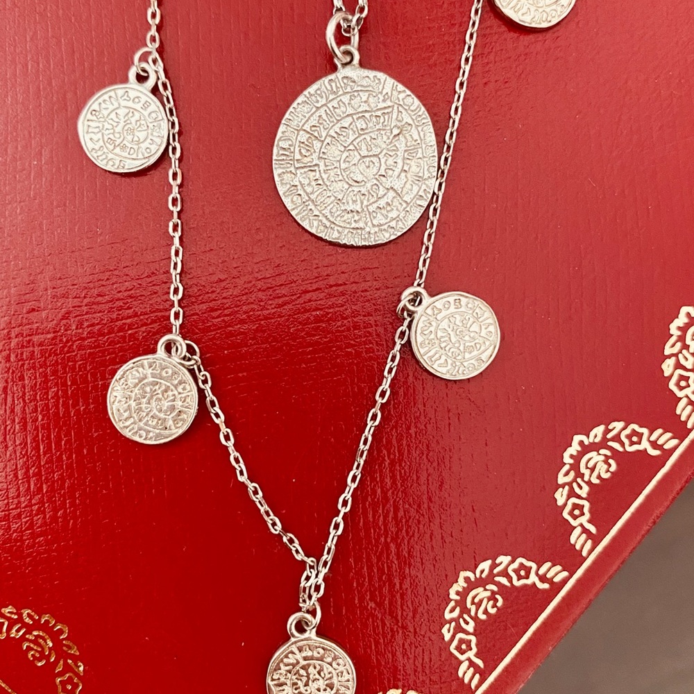 Coin Necklace ,double